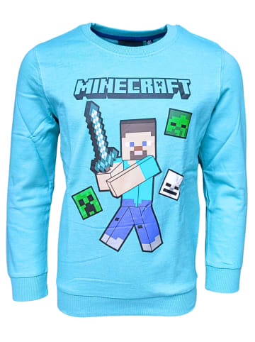 Minecraft Sweatshirt Minecraft Steve in Hellblau