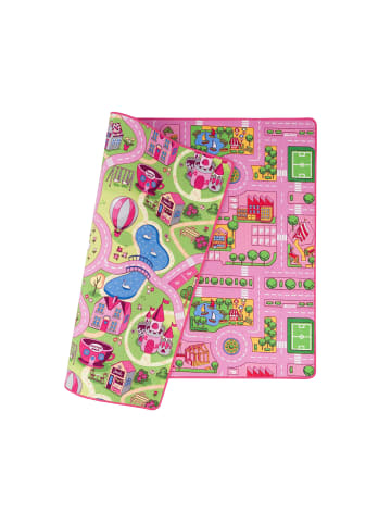 Pergamon Kinderteppich Beidseitig Girls in rosa