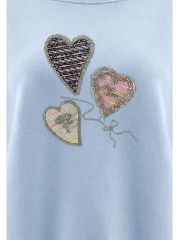 myMo Women Sweatshirt in Light Blue