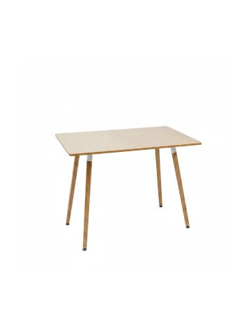 relaxdays Esstisch in Natur - (B)110 x (H)75 x (T)70 cm
