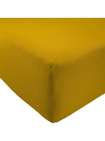 REDBEST Single-Jersey Spannbettlaken für Wohnwagen, Wohnmobil und Boot Pittsburgh in gold