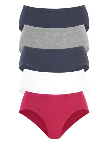 PETITE FLEUR petite fleur Jazzpants (5 Stück) in rot, weiß, marine, grau-meliert, marine