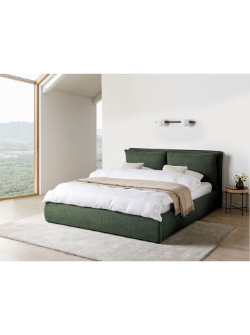 Beliani Doppelbett BAJONNA in Grün - (W) 204 x (H) 102 x (L) 235 cm