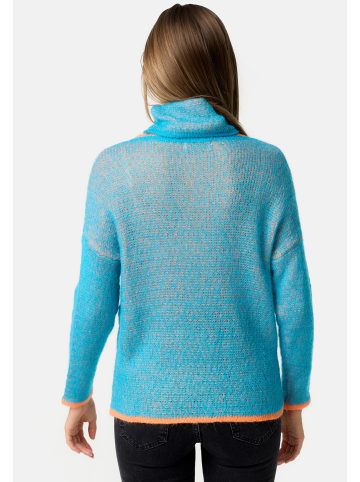 PM SELECTED Rollkragenpullover in Blau