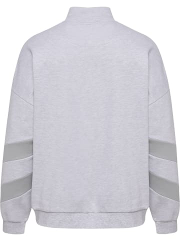Hummel Jacke "Hmloversized Halfzip SW" in Grau