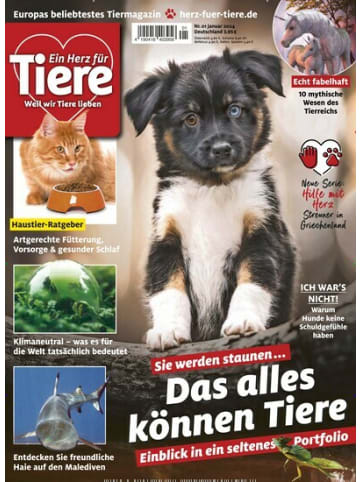 Hubert Burda Media 11 x EIN HERZ FÜR TIERE Zeitschrift (Gutschein für Jahres Abo)