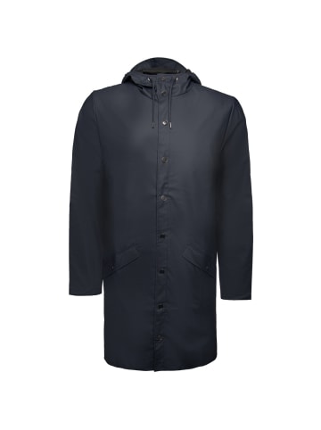 RAINS Regenjacke Long Jacket W3 in dunkelblau