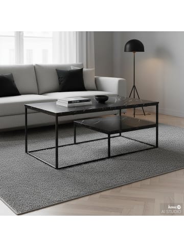 home24 home24 Skandinavischer Couchtisch als zentrales Element im Wohnzimmer Tische in Schwarz