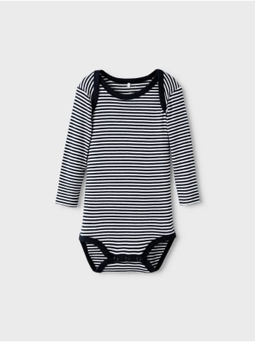 name it langarm Baby Bodys im 3er Pack "Elefant" Dark Sapphire 62
