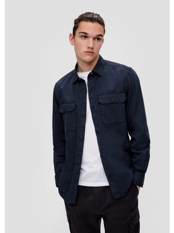 QS Hemd in 5884_tiefblau