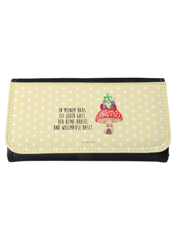 Mr. & Mrs. Panda Damen Geldbeutel Marienkäfer Fliegenpilz mit Sp... in Gelb Pastell