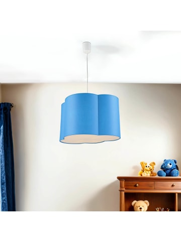 Licht-Erlebnisse Pendelleuchte (B)29 x (L)42 x (T)110 cm in Weiß Blau