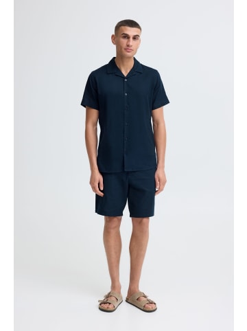 INDICODE Leinenhemd IDMonken in Dunkelblau