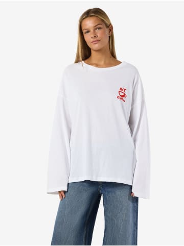 Noisy may Langarmshirt in Bright White