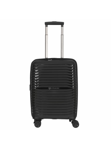 Stratic Bright+ - 4-Rollen-Trolley 56 cm S erw. (silver) in schwarz