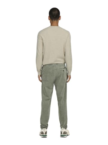 Only&Sons Jogginghose ONSLINUS TAP CORDUROY 0185 PANT tapered in Grau