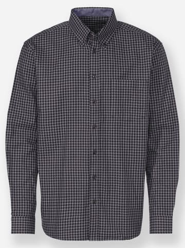 WITT WEIDEN Langarmhemd in grau-gemustert