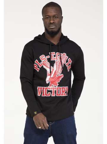 PLUS EIGHTEEN Herren Kapuzenpullover in Schwarz