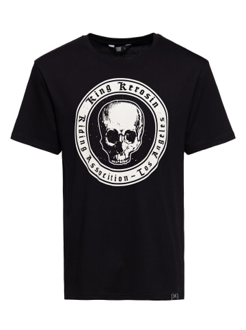King Kerosin King Kerosin T-Shirt Riding Assocition in schwarz