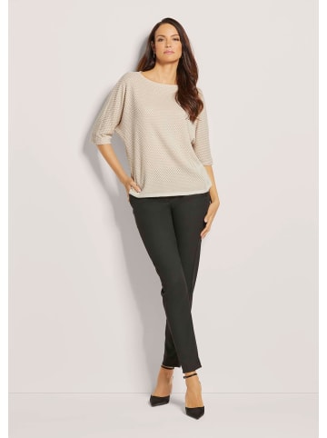 MADELEINE Sweatshirt mit Fledermaus-Ärmeln in beige / wollweiß