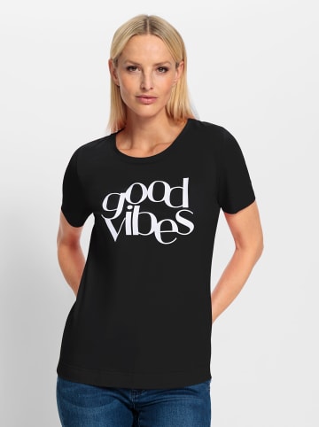 Heine Rundhalsshirt in schwarz