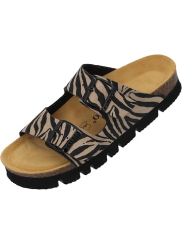 Palado Pantoletten Korfu PL Wild in Beige Zebra