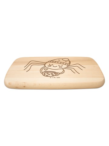 Mr. & Mrs. Panda Holzbrett Spinne Agathe Kaffee ohne Spruch in Transparent