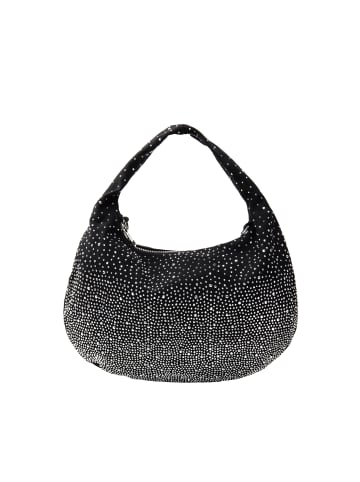 faina Damen Schultertasche Mit Strass in Schwarz