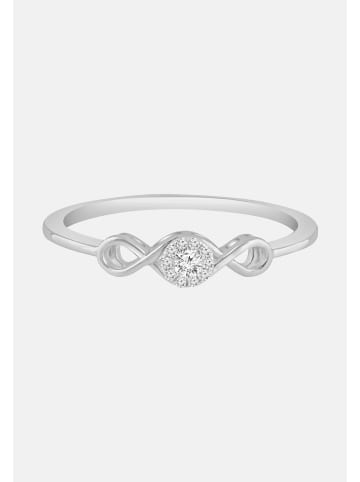 Diamant Exquis Ring aus 375 Weißgold mit Diamant
