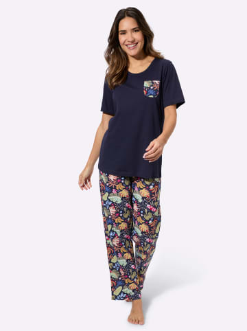 Sieh an! Schlafanzug in marine-bedruckt
