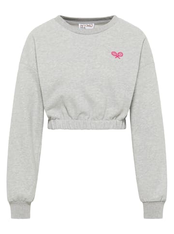 myMO ATHLSR Sweatshirt in Hellgrau Melange