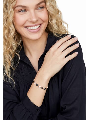 gaya Women Bracelet in Rose Gold Black