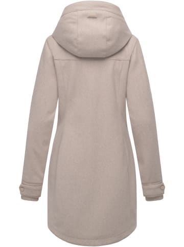 ragwear Wollmantel Janesha Coat in Ecru