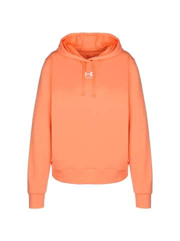 Under Armour Trainingskapuzenpullover Rival Terry in orange / weiß