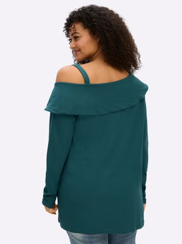 sheego by Joe Browns Langarm-Shirt in petrol