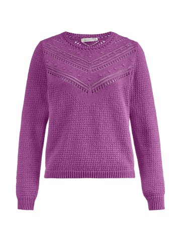 Hessnatur Strickpullover in purpurlila