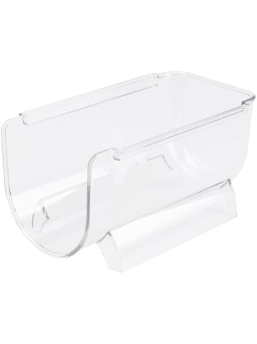 Excellent Houseware Kühlschrank-Hängeregal für 2 Flaschen in Transparent, 20,5 x 11,5 x 10,5 cm