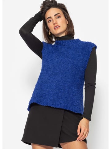 SASSYCLASSY Lässiger Strick Pullunder in Blau