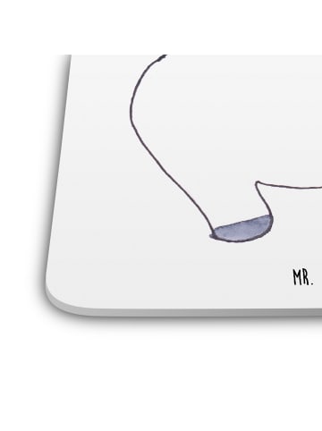 Mr. & Mrs. Panda Untersetzer Einhorn Stolzieren ohne Spruch in Weiß