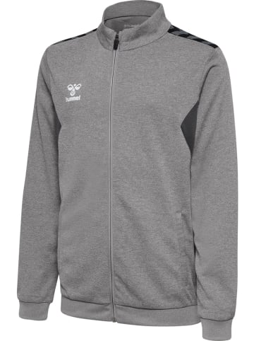 Hummel Kinder Trainingsjacke "Hmlauthentic Pl Zip Jacket Kids" in Grau