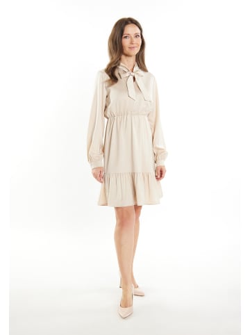 usha BLACK LABEL Damen Midikleid Mit Volant in Beige