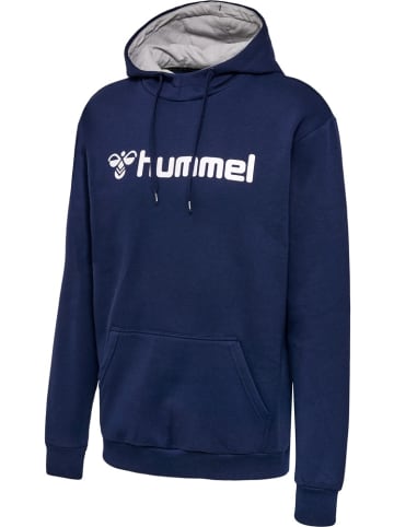 Hummel Hoodie "Hmlmover Cotton Hoodie" in Blau