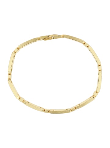 Adeliás Unisex Armband – Gliederarmband aus Edelstahl 20 cm in gold