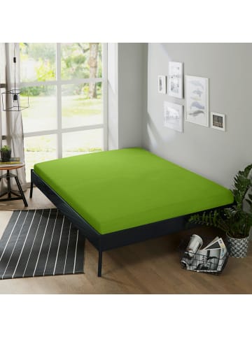 Erwin Müller Frottee Spannbettlaken Erding in apfelgrün