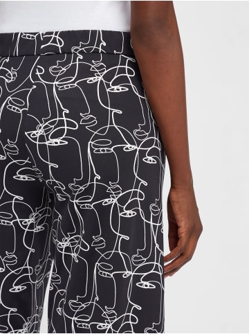 MAC HOSEN Hose Faye in schwarz weiß - 0002