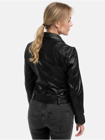 Tazzio Lederjacke "F509" - in Schwarz