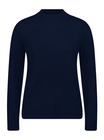 Betty Barclay Kaschmir-Pullover mit Stehkragen in dunkelblau
