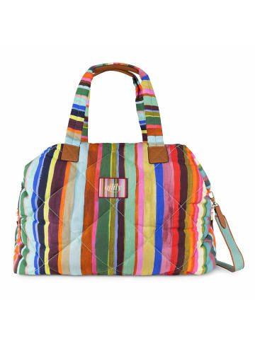 Oilily Stripes Pieternella Coosje Schultertasche 47 cm in creme de menthe