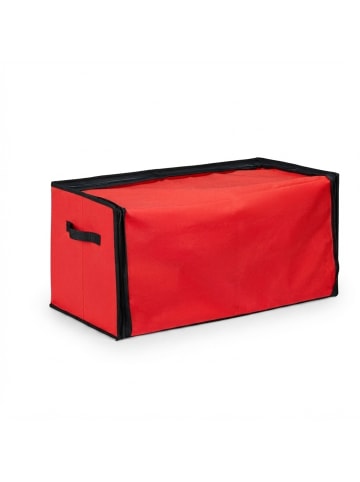relaxdays Weihnachtskugel-Aufbewahrungsbox in Rot/ Schwarz - (B)62 x (H)30,5 x (T)30,5 cm