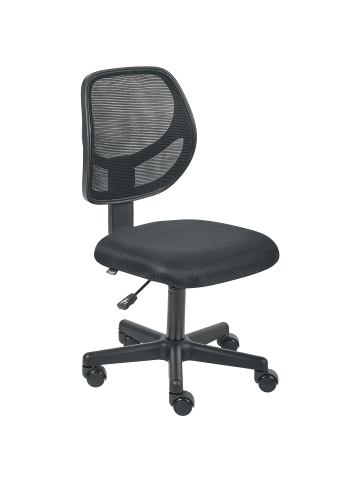 Beliani Bürostuhl JOYFUL in Schwarz - (W) 52 x (H) 86 x (L) 52 cm